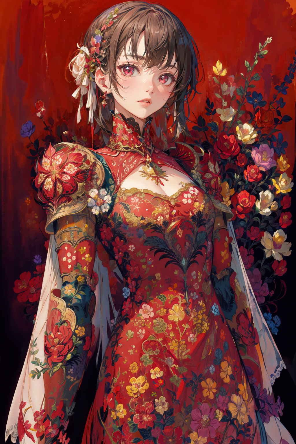 18202-1762165249-woman, flower dress, colorful, darl background,flower armor,red theme,,.png